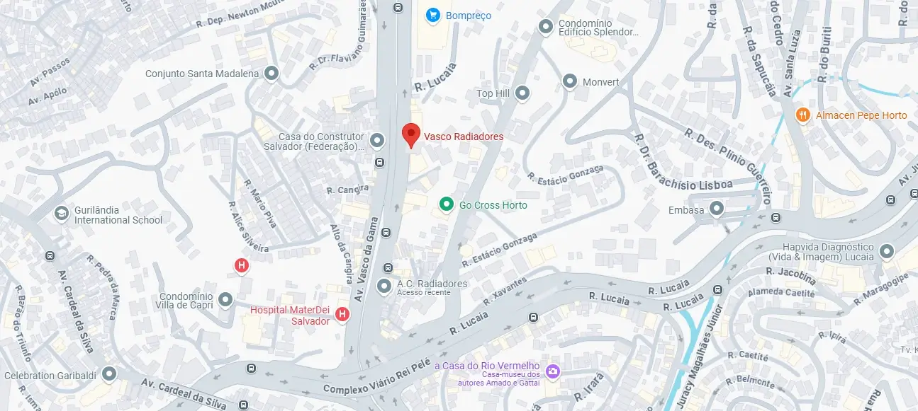 Vasco Radiadores - Avenida Vasco da Gama, 870-B, Salvador, Bahia. Conserto de Radiador, Troca de Radiador.